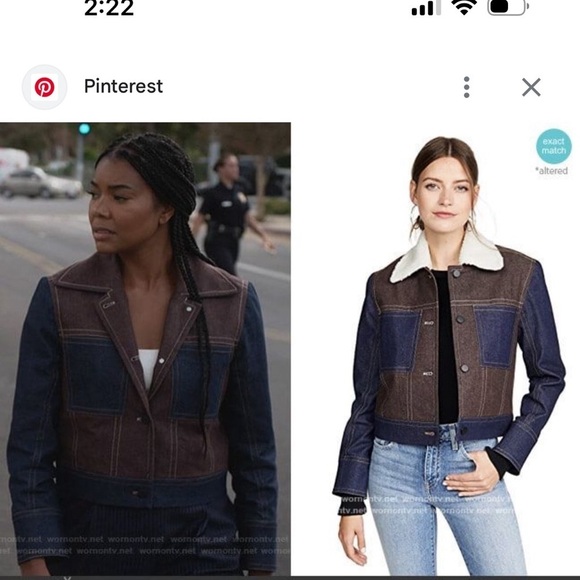 Colovos Multi Fleck Color block, Jacket Brown and Blue Women size Large - Picture 9 of 12